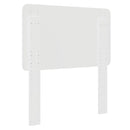 vidaXL Fejtámla fejtámlával Fényes Fehér 75 cm Faanyag