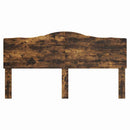 vidaXL Fejtámla fejtámlával Füstölt tölgy 200 cm Faanyag