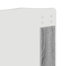 vidaXL Fejtámla fejtámlával Szürke Sonoma 200 cm Faanyag