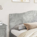 vidaXL Fejtámla fejtámlával Beton Szürke 180 cm Faanyag