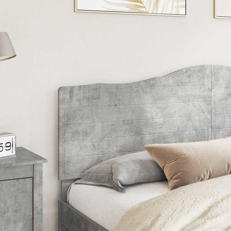 vidaXL Fejtámla fejtámlával Beton Szürke 180 cm Faanyag