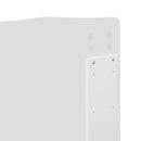 vidaXL Fejtámla fejtámlával Fényes Fehér 180 cm Faanyag