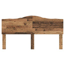 vidaXL Fejtámla fejtámlával Öreg fa 180 cm Faanyag