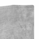 vidaXL Fejtámla fejtámlával Beton Szürke 150 cm Faanyag