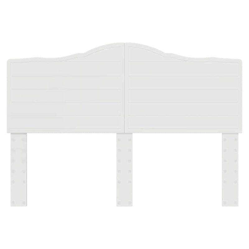 vidaXL Fejtámla fejtámlával Fényes Fehér 140 cm Faanyag