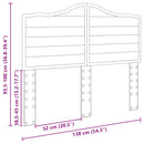 vidaXL Fejtámla fejtámlával Sonoma tölgy 135 cm Faanyag