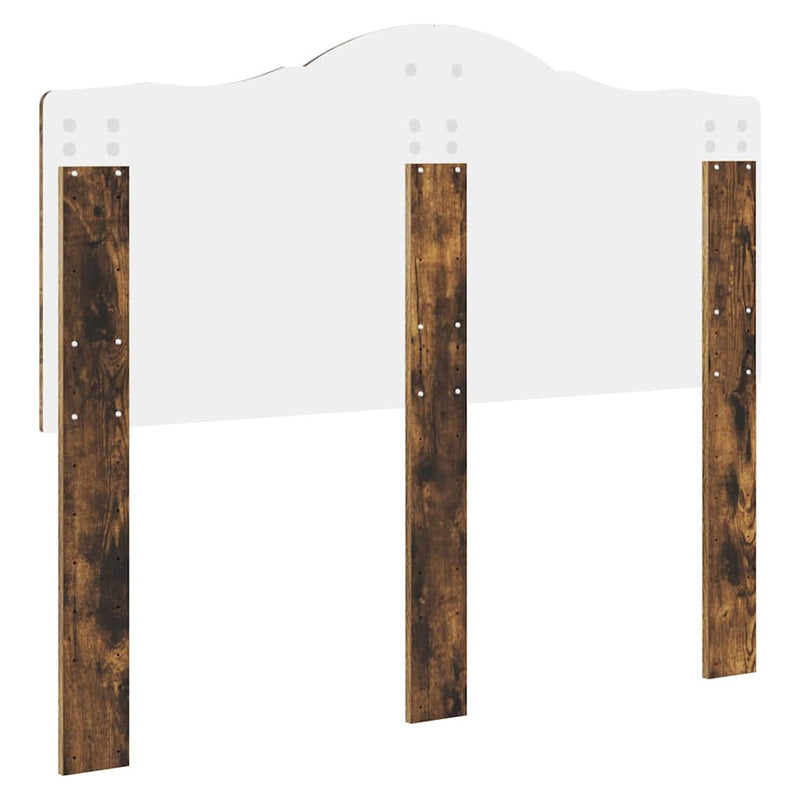 vidaXL Fejtámla fejtámlával Füstölt tölgy 135 cm Faanyag