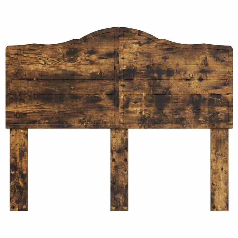 vidaXL Fejtámla fejtámlával Füstölt tölgy 135 cm Faanyag