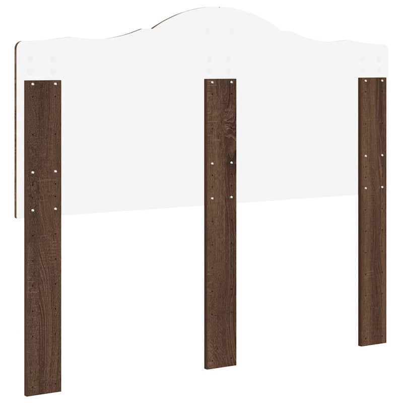 vidaXL Fejtámla fejtámlával Barna Tölgy 135 cm Faanyag