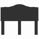 vidaXL Fejtámla fejtámlával Fekete tölgy 120 cm Faanyag