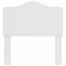 vidaXL Fejtámla fejtámlával Fényes Fehér 100 cm Faanyag