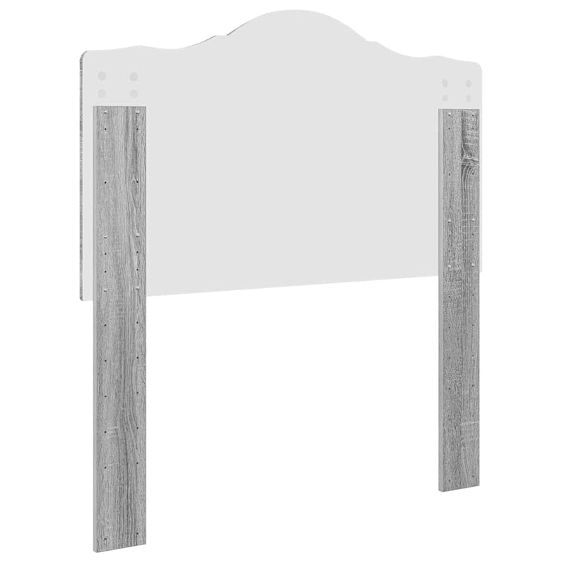 vidaXL Fejtámla fejtámlával Szürke Sonoma 100 cm Faanyag