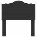 vidaXL Fejtámla fejtámlával Fekete tölgy 90 cm Faanyag