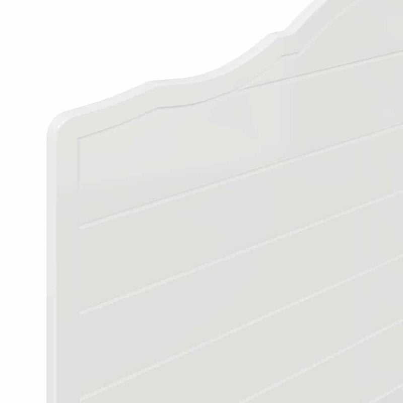 vidaXL Fejtámla fejtámlával Fényes Fehér 90 cm Faanyag