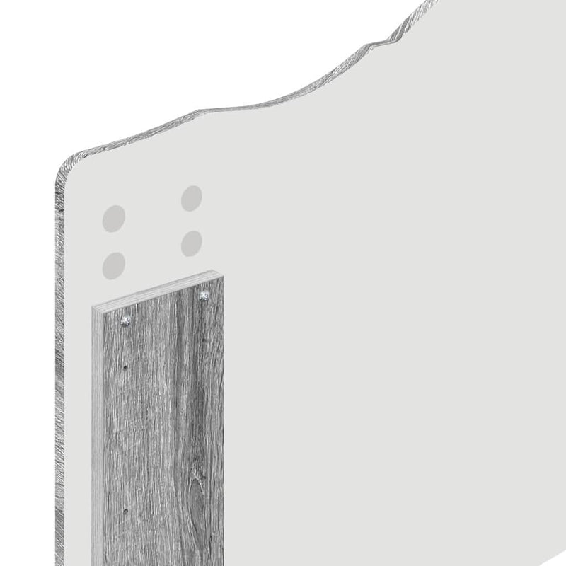 vidaXL Fejtámla fejtámlával Szürke Sonoma 90 cm Faanyag