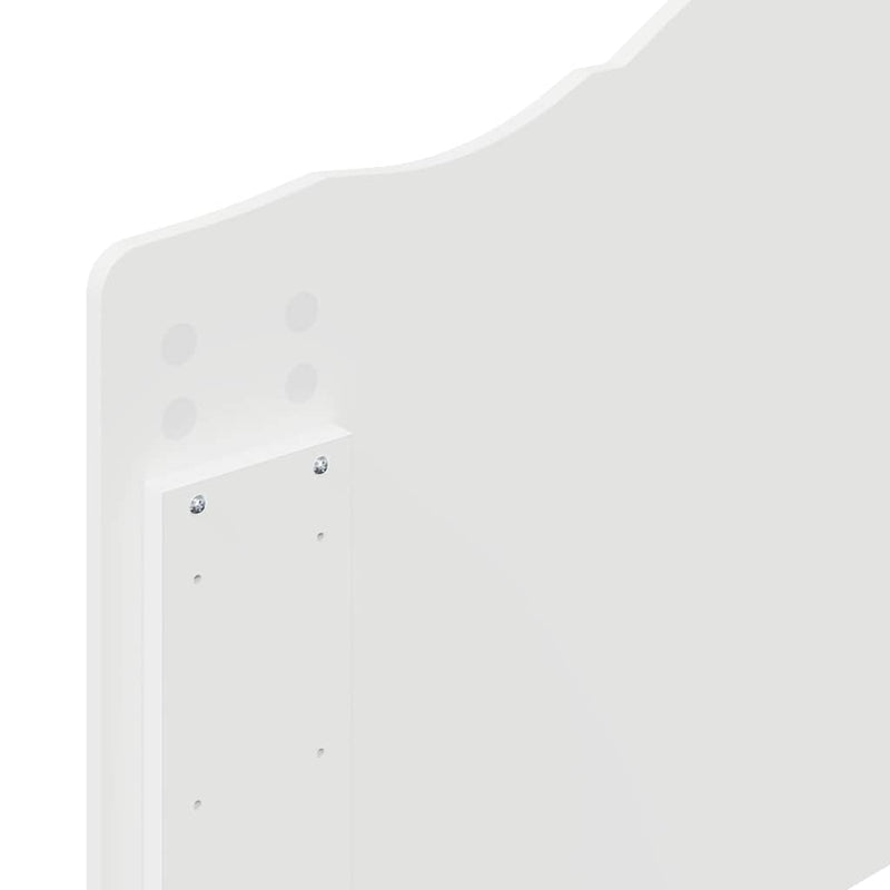 vidaXL Fejtámla fejtámlával Fehér 80 cm Faanyag