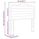 vidaXL Fejtámla fejtámlával Sonoma tölgy 75 cm Faanyag