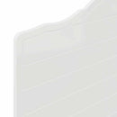 vidaXL Fejtámla fejtámlával Fényes Fehér 75 cm Faanyag