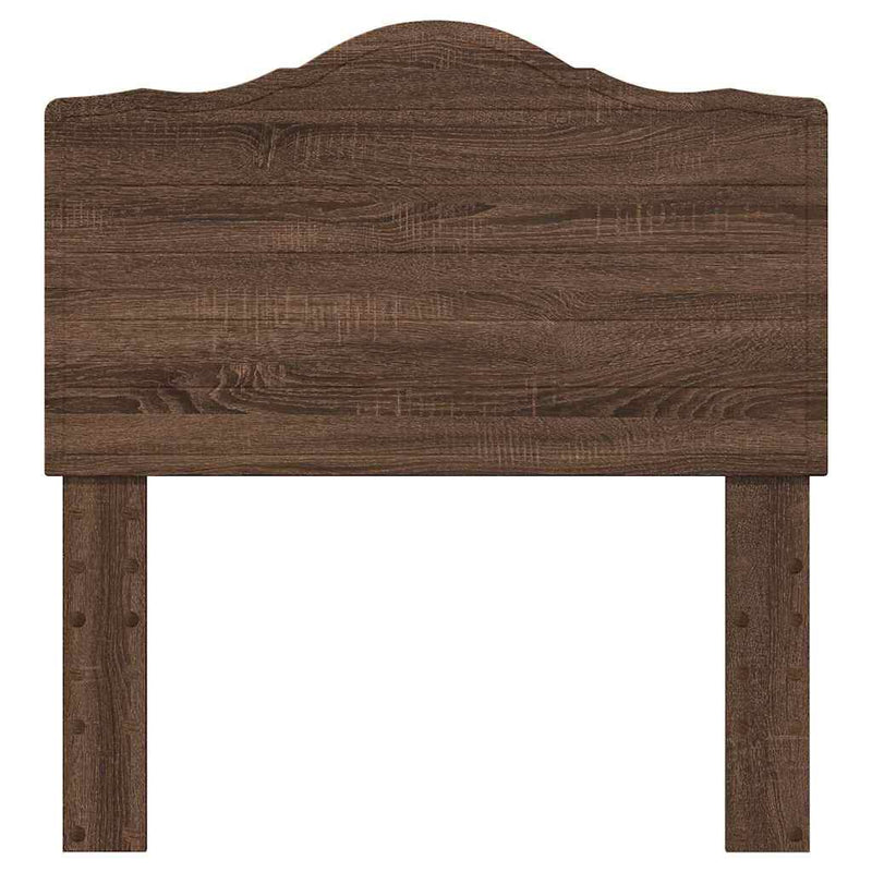 vidaXL Fejtámla fejtámlával Barna Tölgy 75 cm Faanyag