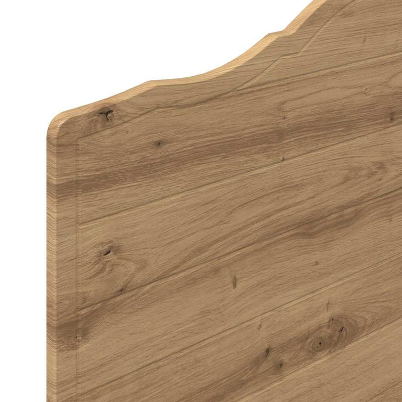 vidaXL Fejtámla fejtámlával Artisan tölgy 75 cm Faanyag