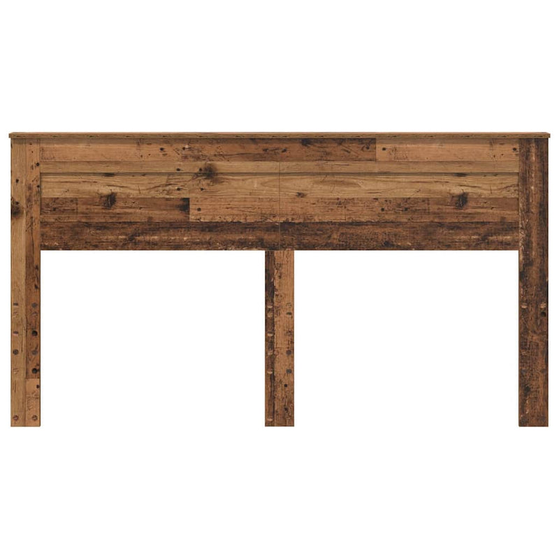 vidaXL Fejtámla fejtámlával Öreg fa 200 cm Faanyag