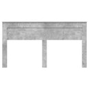 vidaXL Fejtámla fejtámlával Beton Szürke 180 cm Faanyag