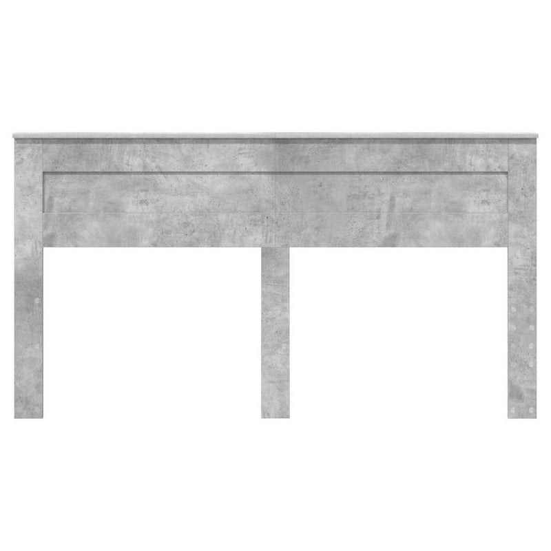 vidaXL Fejtámla fejtámlával Beton Szürke 180 cm Faanyag