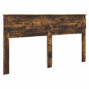 vidaXL Fejtámla fejtámlával Füstölt tölgy 180 cm Faanyag