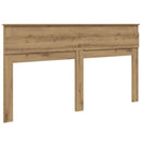 vidaXL Fejtámla fejtámlával Artisan tölgy 180 cm Faanyag