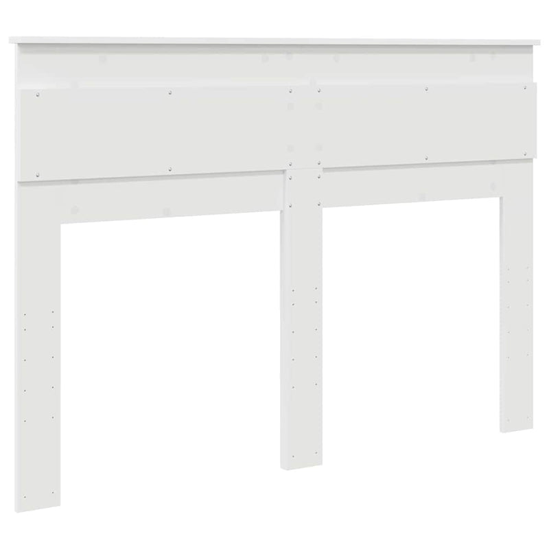 vidaXL Fejtámla fejtámlával Fehér 160 cm Faanyag