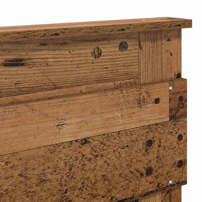 vidaXL Fejtámla fejtámlával Öreg fa 150 cm Faanyag