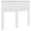 vidaXL Fejtámla fejtámlával Fehér 135 cm Faanyag