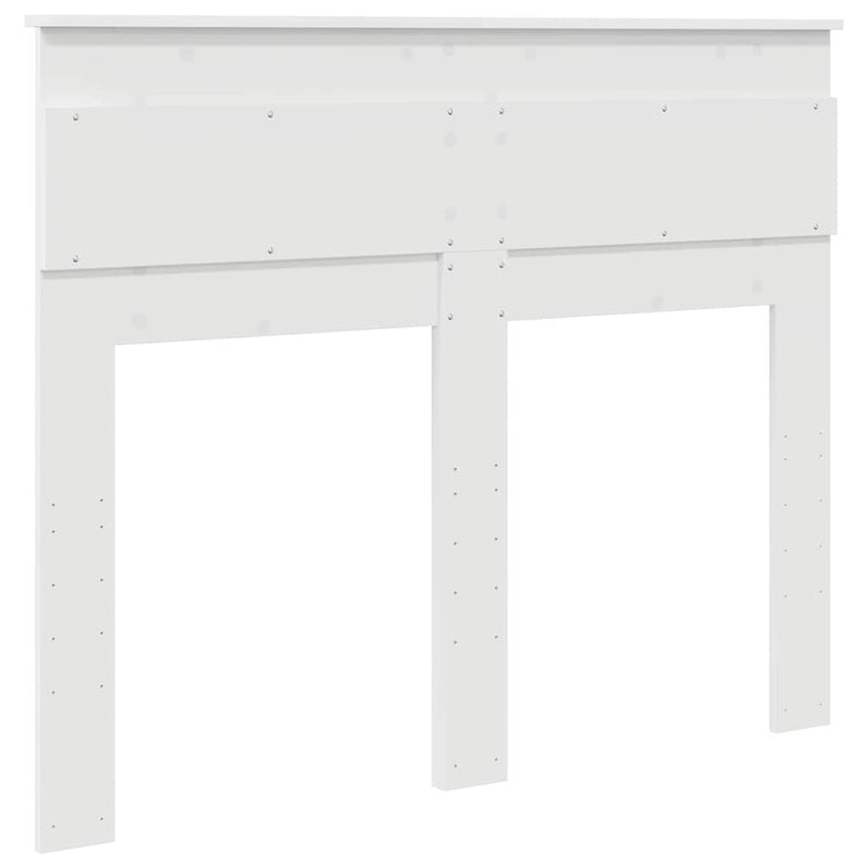 vidaXL Fejtámla fejtámlával Fehér 135 cm Faanyag