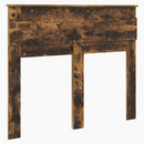 vidaXL Fejtámla fejtámlával Füstölt tölgy 135 cm Faanyag