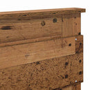 vidaXL Fejtámla fejtámlával Öreg fa 120 cm Faanyag