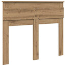 vidaXL Fejtámla fejtámlával Artisan tölgy 120 cm Faanyag