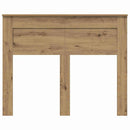 vidaXL Fejtámla fejtámlával Artisan tölgy 120 cm Faanyag