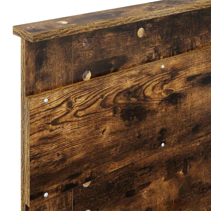 vidaXL Fejtámla fejtámlával Füstölt tölgy 90 cm Faanyag