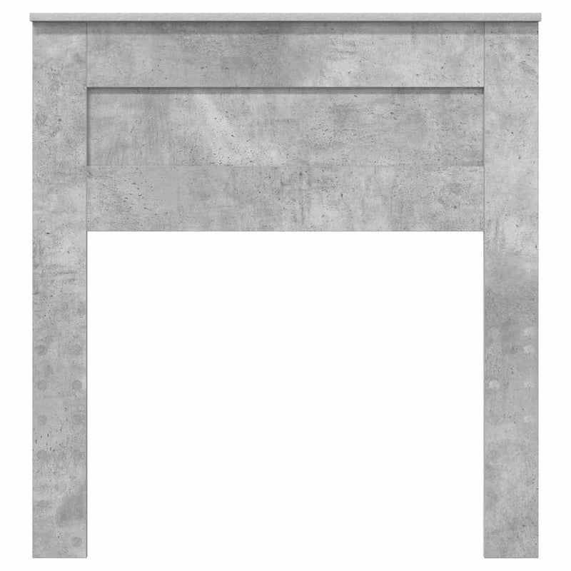 vidaXL Fejtámla fejtámlával Beton Szürke 80 cm Faanyag