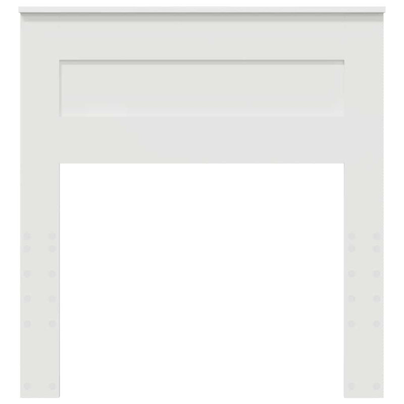 vidaXL Fejtámla fejtámlával Fehér 75 cm Faanyag