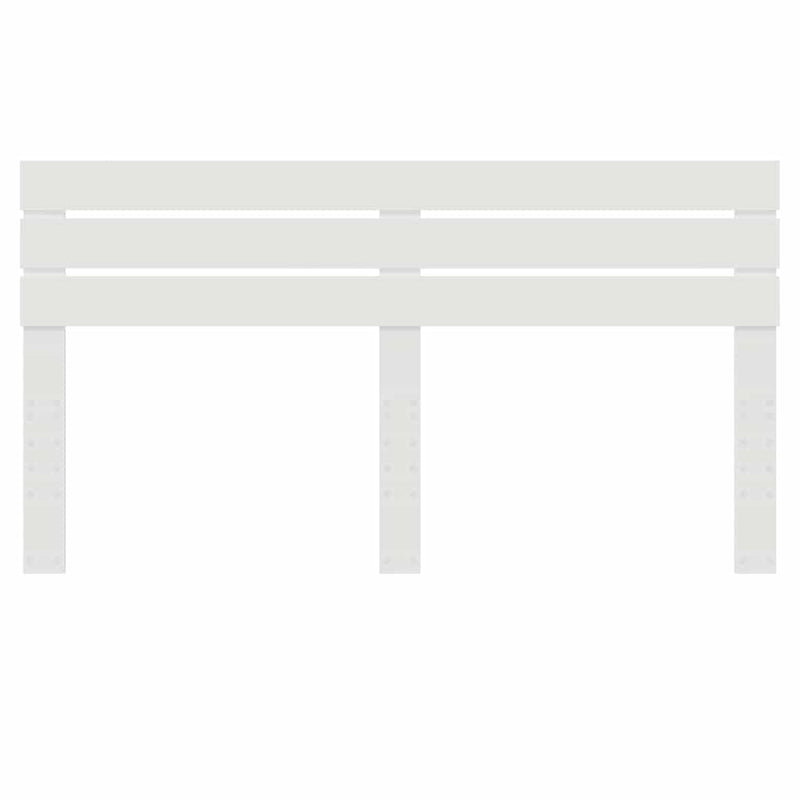 vidaXL Fejtámla fejtámlával Fehér 200 cm Faanyag