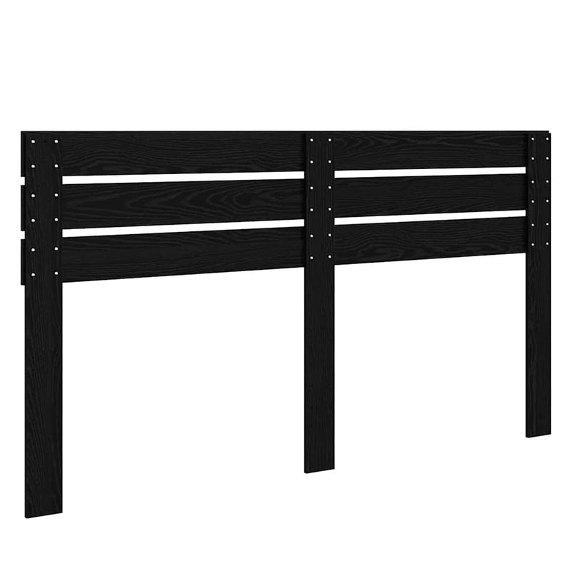 vidaXL Fejtámla fejtámlával Fekete tölgy 200 cm Faanyag