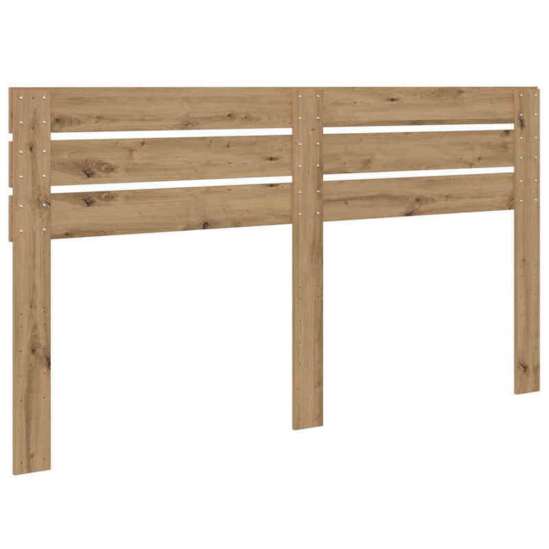 vidaXL Fejtámla fejtámlával Artisan tölgy 200 cm Faanyag