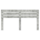 vidaXL Fejtámla fejtámlával Beton Szürke 180 cm Faanyag