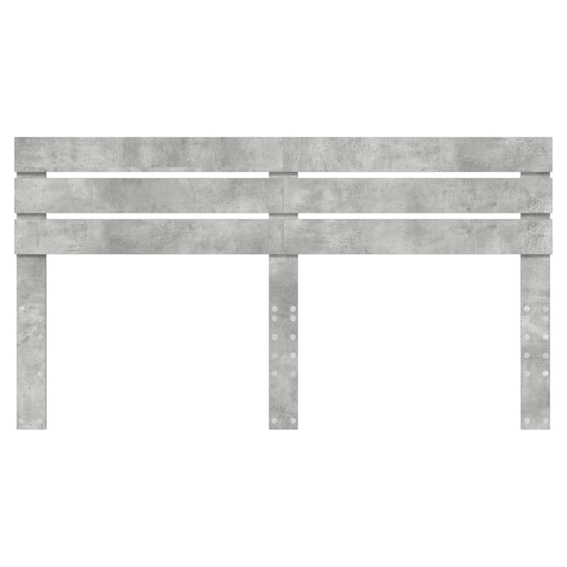 vidaXL Fejtámla fejtámlával Beton Szürke 180 cm Faanyag