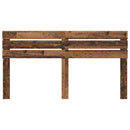 vidaXL Fejtámla fejtámlával Öreg fa 180 cm Faanyag