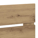 vidaXL Fejtámla fejtámlával Artisan tölgy 180 cm Faanyag