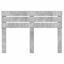 vidaXL Fejtámla fejtámlával Beton Szürke 160 cm Faanyag