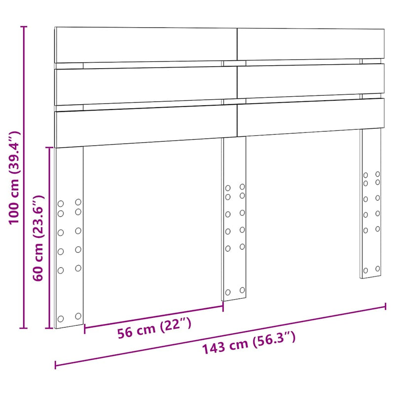 vidaXL Fejtámla fejtámlával Fehér 140 cm Faanyag