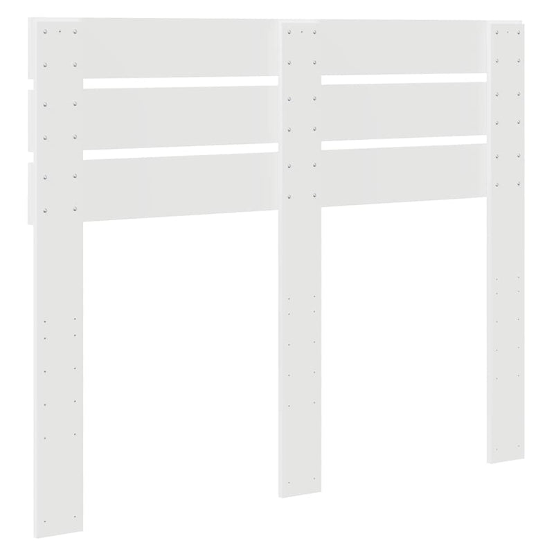 vidaXL Fejtámla fejtámlával Fehér 135 cm Faanyag